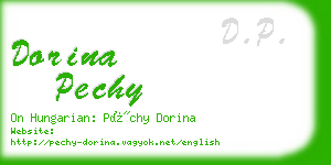 dorina pechy business card